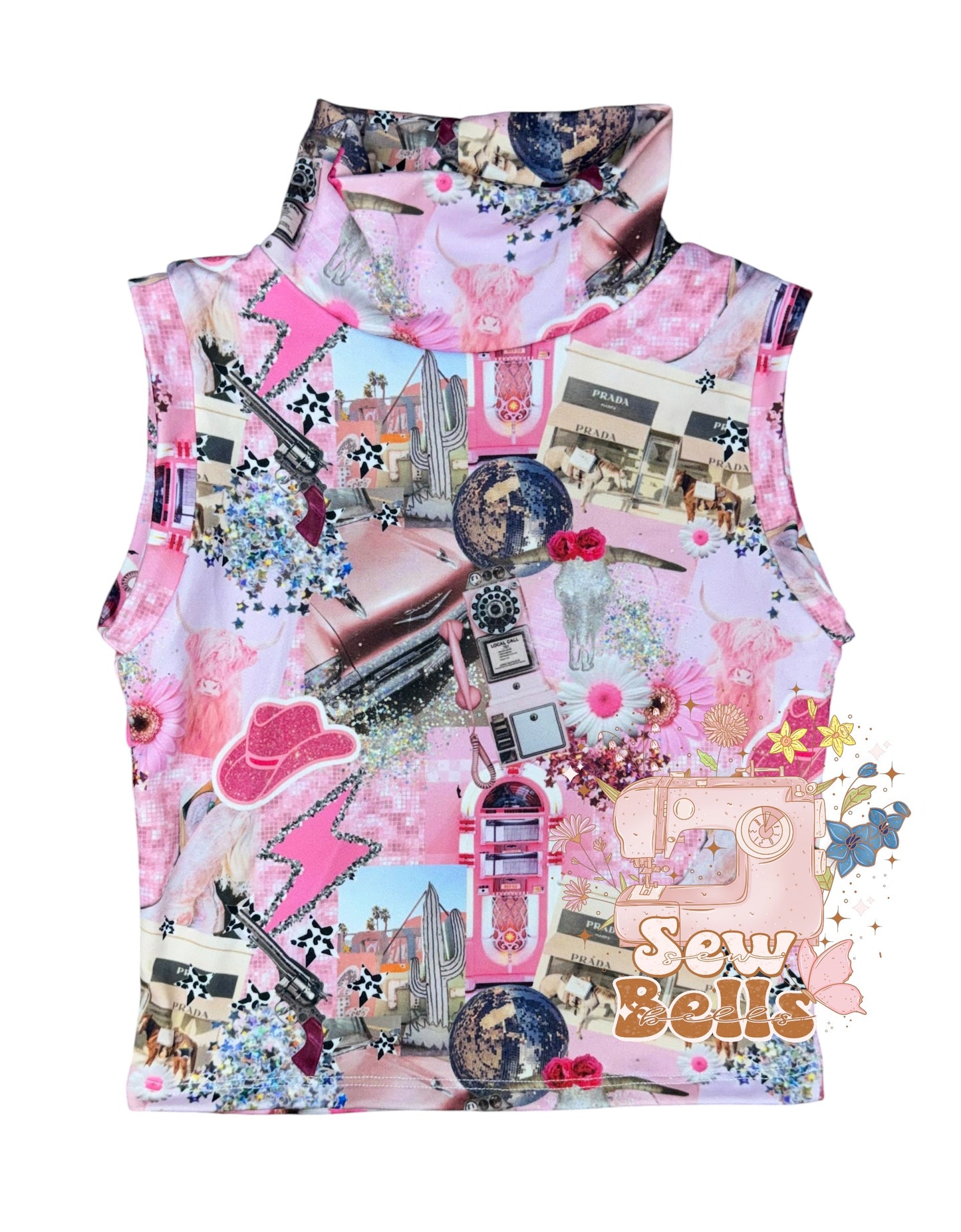 18-24 mock neck tank