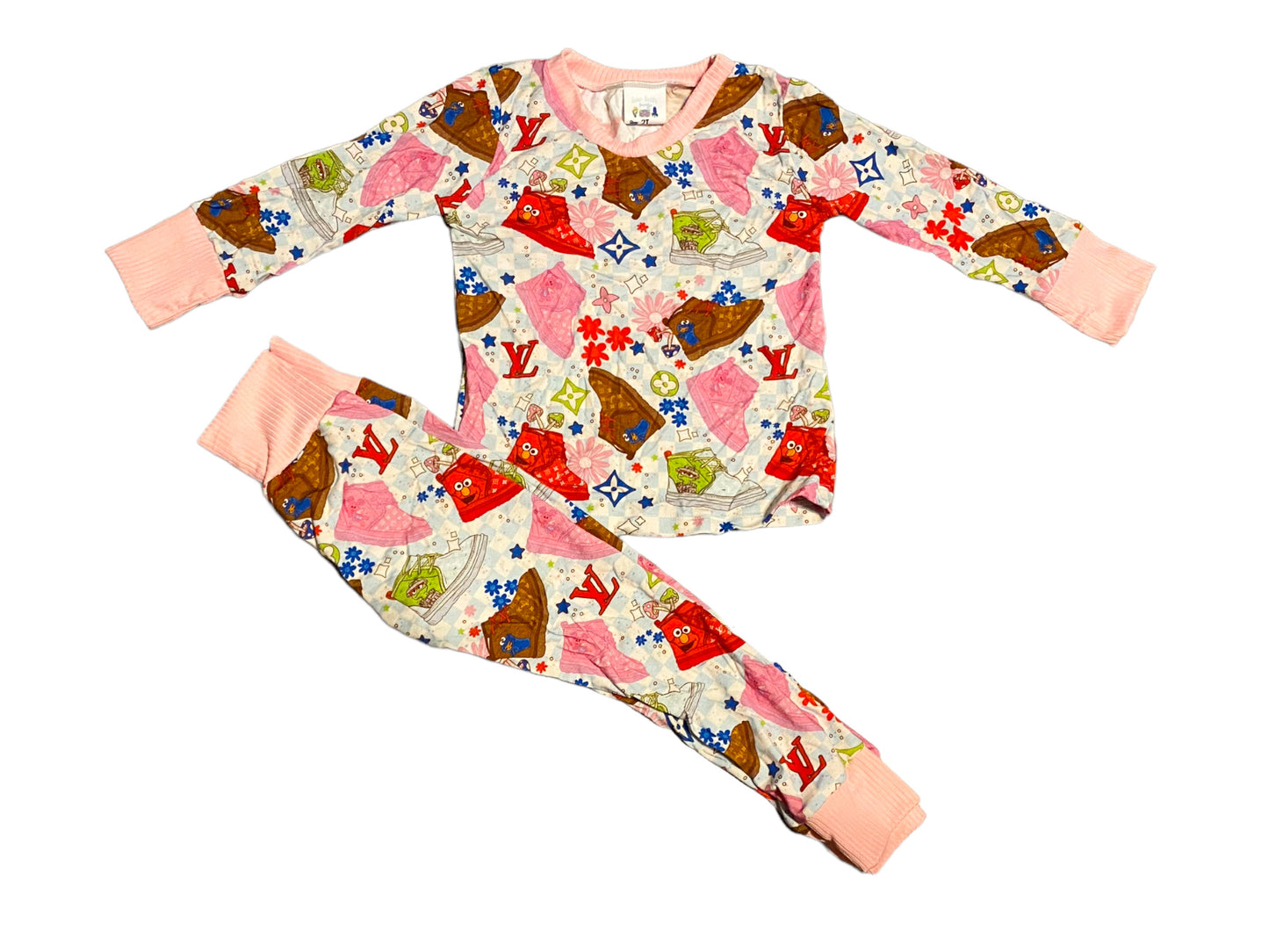 2T bamboo lounge set(rib cuffs)