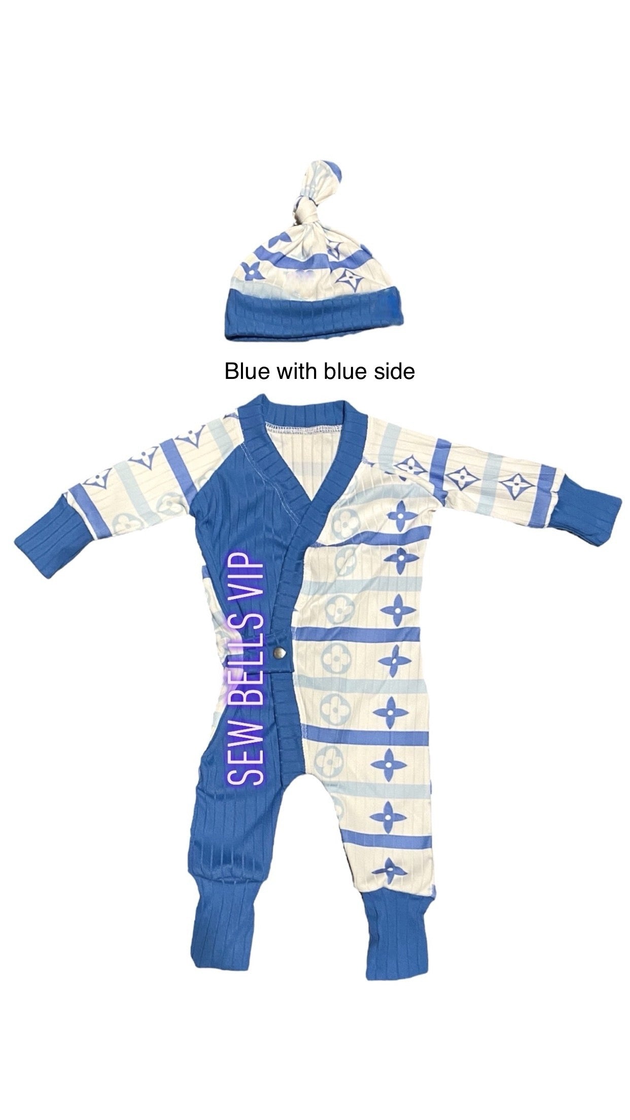 RTS newborn river romper boujee newborn stripes(NO CODE-Will be invoiced for difference)